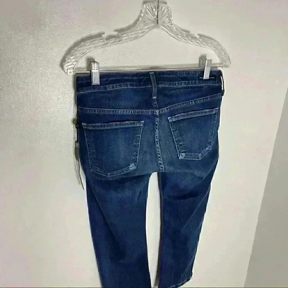 NEW Citizens of Humanity Racer Lowrise Skinny Cropped Jeans Envy Preppy Denim - Picture 3 of 7